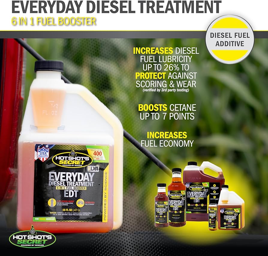 Extend the life of your Diesel Engine with Hot Shot's Secret Every Day Diesel Treatment