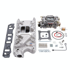 Edelbrock 2031 Single-Quad Manifold and carb Kit for SBF 289-302
