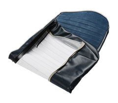 BROTHERS C/K Seat Upholstery Kit - Deluxe Pleat Cloth/Vinyl - Navy pn 05-322