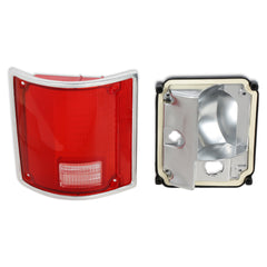 BROTHERS C/K Tail Lamp Lens & Housing - w/ Chrome Trim - LH pn 07-109