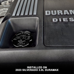 PPE Diesel 2001-2023 GM 6.6L/3.0L Duramax Billet Aluminum Engine Oil Filler Cap 114003017