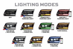 Morimoto XB EVO RGB HEADS DODGE RAM 09 18 LF2-520R