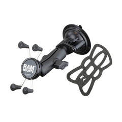 RAM Black X-Grip with Twist Lock Suction Cup Base Rugged Vehicle Mount