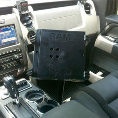 RAM No-Drill Laptop Mount for '04-14 Ford F-150 + More - C-Size