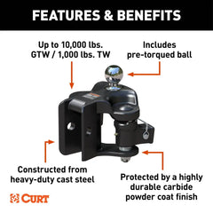 CURT Replacement TruTrack 4P Trailer-Mounted Weight Distribution Head 19323
