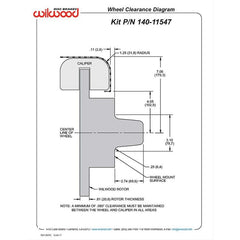 Wilwood Brakes KIT,FRONT,FDLI,MAGNUM FORCE,DROP SPINDLE 140-11547-Z
