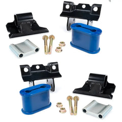 PPE Diesel Engine Mount Kit - 01-10 GM 6.6L Duramax - 40 Hardness Blue 168030140