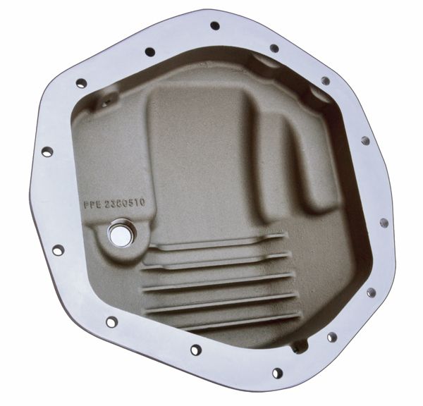 PPE Diesel Heavy Duty Cast Aluminum Rear Differential Cover GM/Ram 2500/3500 HD Brushed  238051010