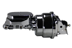 LEED Brakes 2L6B2 7 in Dual Power Booster, 1-1/8in Bore, side valve disc/drum (Chrome)