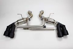 Mishimoto MMEXH-CAM8-16AQTPBK Chevrolet Camaro SS Quad Tip Pro Axleback Exhaust 2016-2024 MMEXH-CAM8-16AQTPBK