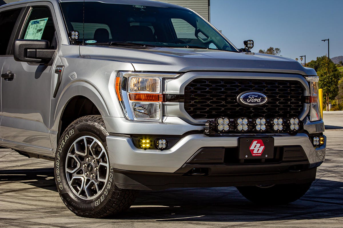 Baja Designs 447870UP Ford, F150, (21-On), FPK, SAE Clear/Pro DC, Up w/ DRL Baja Designs