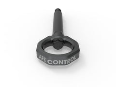 aFe POWER Tow Hook aFe CONTROL Front/Rear Tow Hook Gray Add aggressive stylin 450-502004-G