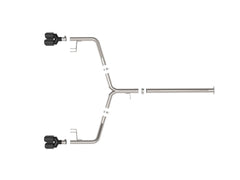 aFe POWER Axle-Back Exhaust Takeda 3 IN to 2-1/2 IN 304 Stainless Steel Axle- 49-37043-C