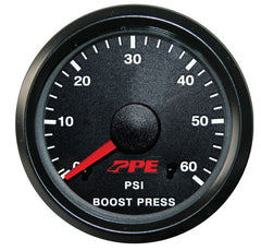PPE Diesel Turbo Boost Gauge W/Tubing Kit 516010000