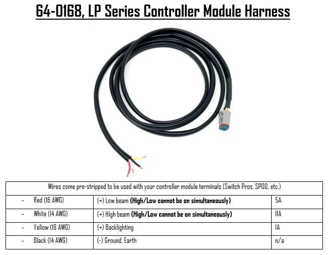 Baja Designs 640168 Controller Module Harness LP-Series