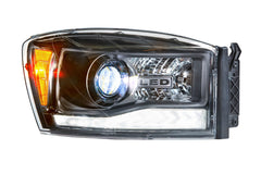Morimoto XB Hybrid LED Headlights: Dodge Ram (06-08) (Pair / ASM) LF558