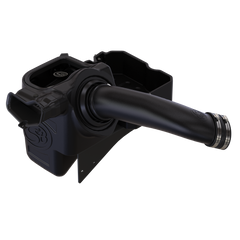 S&B Filters Cold Air Intake For 17-19 Ford F250 F350 V8-6.7L Powerstroke Dry Extendable White 75-5085-1D-BKJF