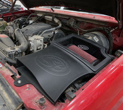 S&B Filters Cold Air Intake For 94-97 Ford F250 F350 V8-7.3L Powerstroke Cotton Cleanable Red 75-5131-1-BKJF