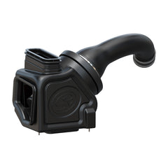 S&B Filters Cold Air Intake For 17-19 Chevrolet Silverado GMC Sierra V8-6.6L L5P Duramax Dry Extendable White 75-5144D-BKJF