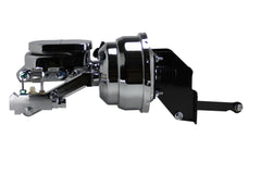 LEED Brakes A96B4 8 in Dual Power Booster , 1-1/8in Bore Master w/ disc/disc valve (Chrome)
