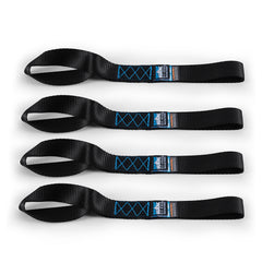Mishimoto BNRTC-TDHD-4BK Borne Off-Road Heavy-Duty Ratchet Tie-Down Kit (4-pack) Black BNRTC-TDHD-4BK