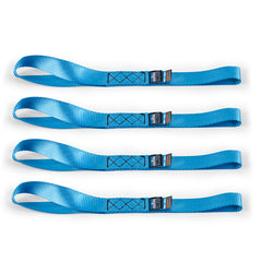 Mishimoto BNRTC-TDHD-4BL Borne Off-Road Heavy-Duty Ratchet Tie-Down Kit (4-pack) Blue BNRTC-TDHD-4BL