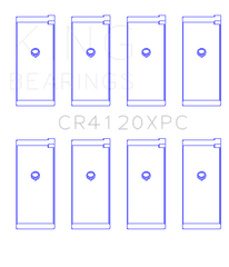 King Engine Bearings Inc CR4120XPC STDX CONNECTING ROD BEARING SET For MITSUBISHI 4G63, 4G64 EVO I-IV, 1992->