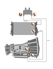 Fleece Performance 2011-2014 GM Duramax Heavy Duty Replacement Transmission Cooler lines FPE-TL-LML-1114
