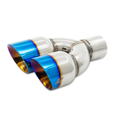 Mishimoto MMEXH-TIP-FSTBT Mishimoto Dual Offset Exhaust Tips 2.5" Inlet 3" Outlet MMEXH-TIP-FSTBT