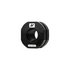 Mishimoto MMFT-NZL-18BK Aluminum 1/8-in-NPT Add-On Bung for Hoses & Couplers Black MMFT-NZL-18BK