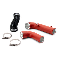 Mishimoto MMICP-SUP-20RD Performance Charge Pipe Fits Toyota GR Supra 3.0L 2020+ Wrinkle Red MMICP-SUP-20RD