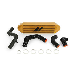 Mishimoto MMINT-FOST-13KBGD Ford Focus ST Intercooler Kit 2013-2018 Gold Cooler Black Pipes MMINT-FOST-13KBGD