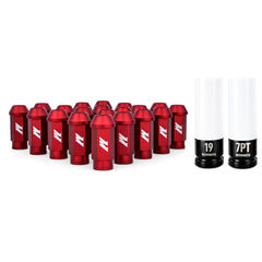 Mishimoto MMLG-15-20LRD Mishimoto Aluminum Locking Lug Nuts M12x1.5 20pc Set Red MMLG-15-20LRD