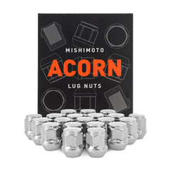 DISCONTINUED - Mishimoto MMLG-AC1215-20CH Mishimoto Steel Lug Nuts M12x1.5 Acorn Seat 20pc Set Chrome MMLG-AC1215-20CH