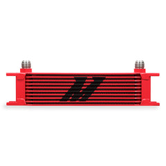 Mishimoto MMOC-10RD Universal 10-Row Oil Cooler Red MMOC-10RD