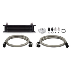 Mishimoto MMOC-UBK Universal 10 Row Oil Cooler Kit Black MMOC-UBK