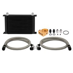 Mishimoto MMOC-UHTBK Universal Thermostatic Oil Cooler Kit Black 25 Row MMOC-UHTBK