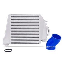 Mishimoto MMTMIC-WRX-08SLBL Subaru WRX 2008-2014 Top-Mount Intercooler Silver Cooler Blue Hoses MMTMIC-WRX-08SLBL