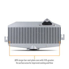 Mishimoto MMTMIC-WRX-22SL Top-Mount Intercooler fits Subaru WRX 2022+ Silver MMTMIC-WRX-22SL