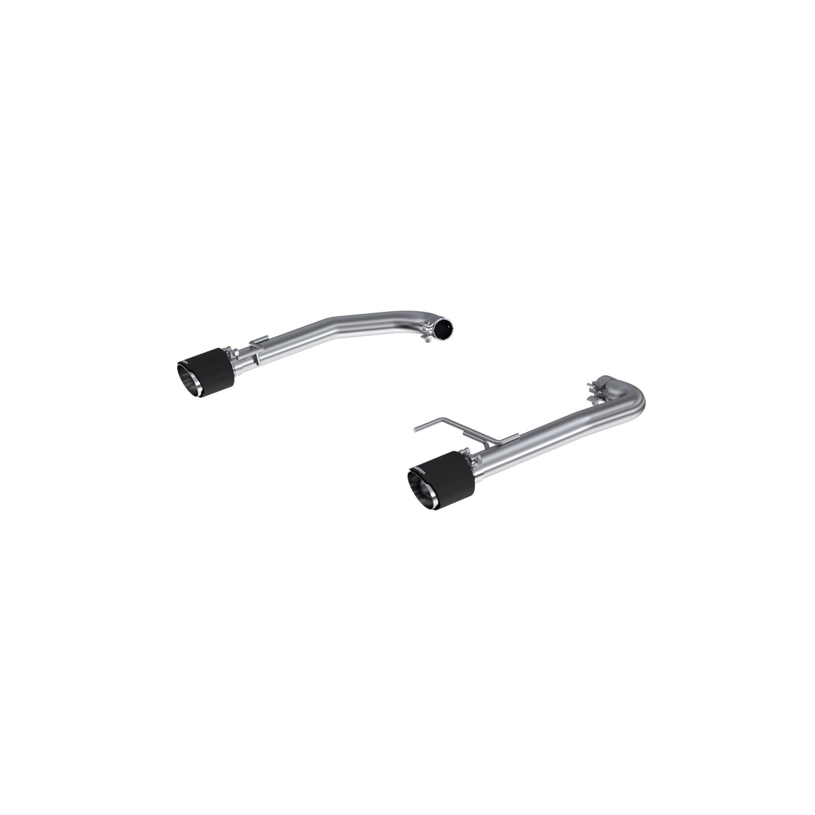 MBRP Exhaust 2015-2023 Ford Mustang 2.3L EcoBoost Armor Pro T304 Stainless Steel 2.5 Inch Axle-Back Dual Split Rear With Carbon Fiber Tips MBRP S72473CF