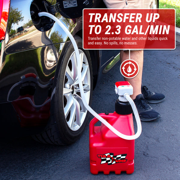 Tera Pump 20157 TRJ3XLR 3 Gallon Racing Jug with Transfer Pump Includes Gas Can