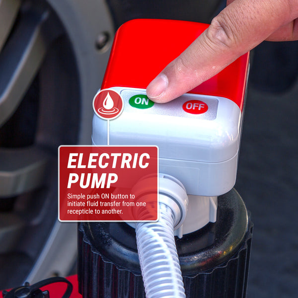 Tera Pump 20158 TRJ5XLR 5 Gallon Racing Jug with Transfer Pump Includes Gas Can