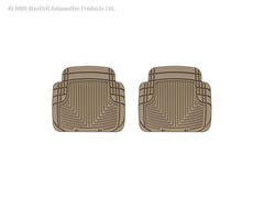 WeatherTech W50TN Rear Rubber Mats Tan