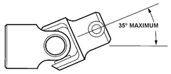 Borgeson Steering Universal Joint Steel 3/4DD X 3/4 DD 014949
