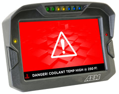 AEM 30-5703 CD-7LG logging, GPS enabled racing dash, CAN input only, carbon fiber enclosure
