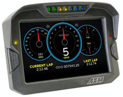 AEM 30-5703 CD-7LG logging, GPS enabled racing dash, CAN input only, carbon fiber enclosure