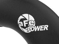 aFe POWER Hot Charge Pipe BladeRunner 3 IN Aluminum Hot Charge Pipe Black Smo 46-20448-B