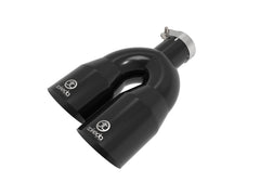 aFe POWER Takeda Exhaust Tip Takeda 304 Stainless Steel Clamp-on Exhaust Tip 49T25484-B122