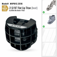 Altor Locks - ICON Trailer Coupler Lock 2-5/16in. Couplers w/ flat lip design OEMs-Titan/Dexter - MVP012.2516