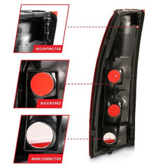 AnzoUSA 311301 Taillight Red/Clear Lens (OE Replacement)